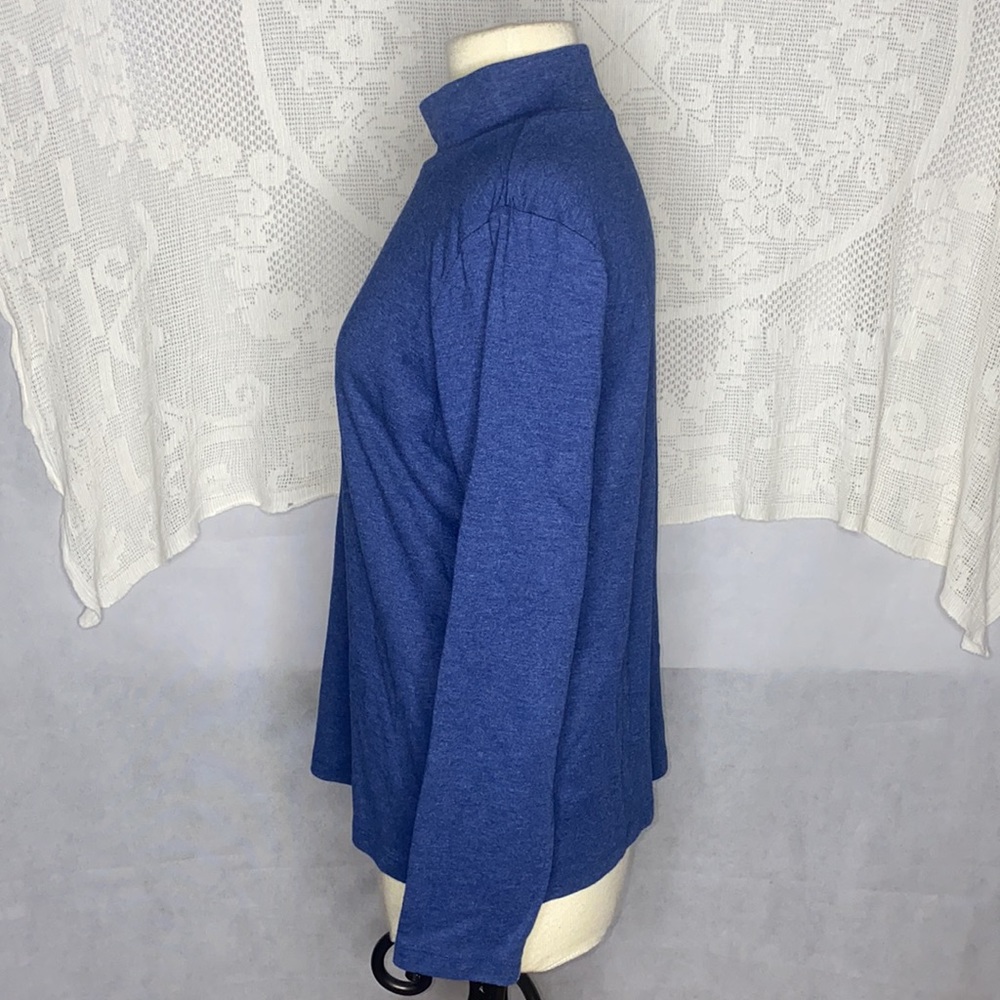 St. Johns Bay Colbat Blue Turtleneck L/S szXL - Picture 2 of 4